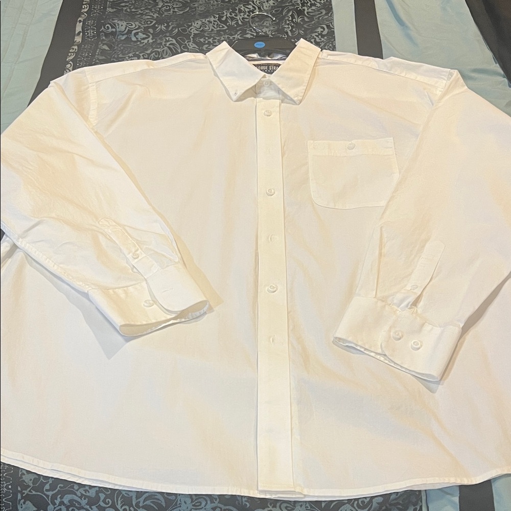 WRANGLER GEORGE STRAIT Elegant White Men's Dress Shirt